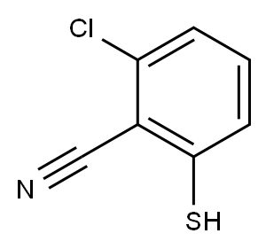 2-氯-6-巯基苯腈 结构式