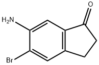 6-氨基-5-溴-2,3-二氢-1H-茚-1-酮 结构式