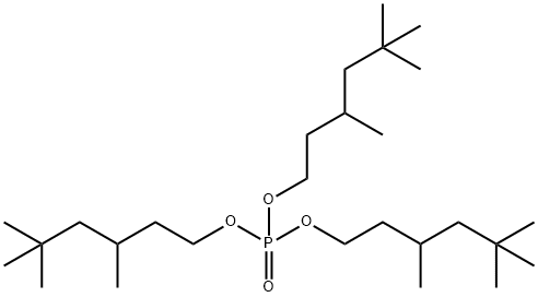 三(3,5,5-三甲基己基)磷酸酯 结构式