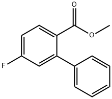 4-氟-2-苯基苯甲酸甲酯 结构式