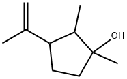 1,2-二甲基-3-(1-甲乙烯基)环戊醇 结构式