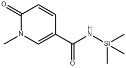 1,6-Dihydro-1-methyl-6-oxo-N-trimethylsilyl-3-pyridinecarboxamide 结构式