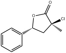 cis-3-chlorodihydro-3-methyl-5-phenylfuran-2(3H)-one 结构式