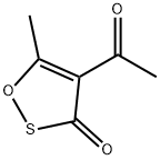 3H-1,2-Oxathiol-3-one, 4-acetyl-5-methyl- (9CI) 结构式