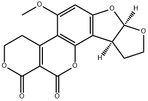 黄曲霉毒素 G2 结构式