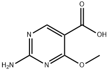 2-氨基-4-甲氧基-5-嘧啶羧酸 结构式