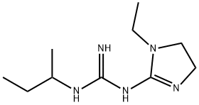 Guanidine, N-(1-ethyl-4,5-dihydro-1H-imidazol-2-yl)-N-(1-methylpropyl)- (9CI) 结构式