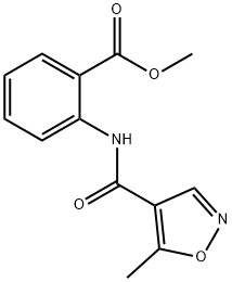 Benzoic acid, 2-[[(5-methyl-4-isoxazolyl)carbonyl]amino]-, methyl ester (9CI) 结构式