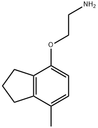 Ethanamine, 2-[(2,3-dihydro-7-methyl-1H-inden-4-yl)oxy]- (9CI) 结构式