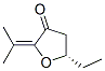 3(2H)-Furanone, 5-ethyldihydro-2-(1-methylethylidene)-, (5S)- (9CI) 结构式
