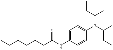 N-[4-[Bis(1-methylpropyl)amino]phenyl]heptanamide 结构式