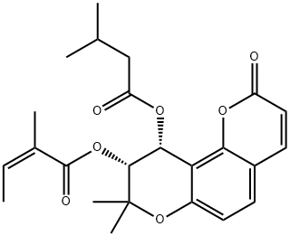 白花前胡素E 结构式