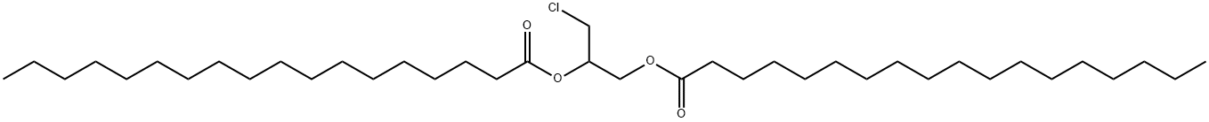 消旋-1,2-十八烷酰(2-羟乙基)三甲基氢氧化铵-3-氯-1,2-丙二醇 结构式