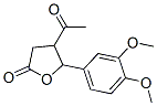 4-(3',4'-dimethoxyphenyl)-3-acetyl-4-butanolide 结构式