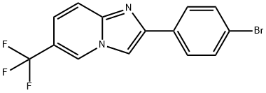 2-(4-溴苯基)-6-(三氟甲基)咪唑并[1,2-A]吡啶 结构式