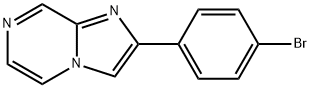 2-(4-bromophenyl)imidazo[1,2-a]pyrazine 结构式