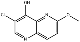 3-CHLORO-6-METHOXY-[1,5]-NAPHTHYRIDIN-4-OL 结构式