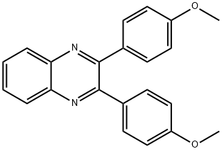 2,3-二(4-甲氧基苯基)喹喔啉 结构式