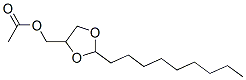 (2-nonyl-1,3-dioxolan-4-yl)methyl acetate 结构式