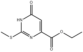 ethyl 2-methylsulfanyl-6-oxo-3H-pyrimidine-4-carboxylate 结构式