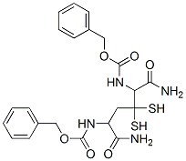 benzyl N-[1-carbamoyl-2-(2-carbamoyl-2-phenylmethoxycarbonylamino-ethy l)disulfanyl-ethyl]carbamate 结构式