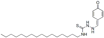 3-hexadecyl-1-[(4-oxo-1-cyclohexa-2,5-dienylidene)methylamino]thiourea 结构式