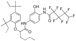 2-(2,4-Di-tert-pentylphenoxy)-N-[3-hydroxy-4-[(2,2,3,3,4,4,5,5-octafluorovaleryl)amino]phenyl]hexanamide 结构式