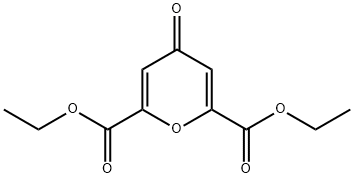 4-氧代吡喃-2,6-二甲酸二乙酯 结构式