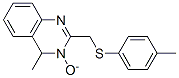 4-methyl-2-[(4-methylphenyl)sulfanylmethyl]-3-oxido-quinazoline 结构式