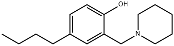 4-butyl-2-(1-piperidylmethyl)phenol 结构式