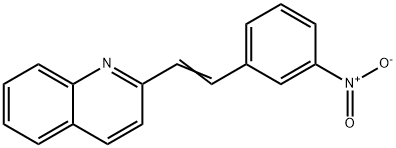 喹啉,2-[2-(3-硝基苯基)乙烯基]- 结构式