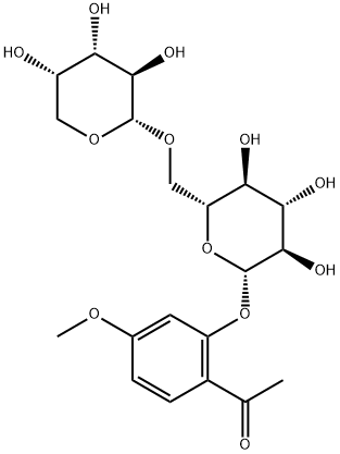 牡丹酚原甙 结构式