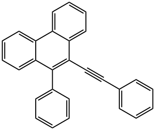 9-苯基-10-苯乙炔基菲 结构式