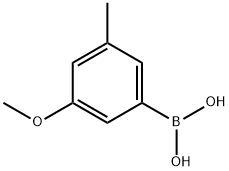 3-甲氧基-5-甲苯基硼酸 结构式