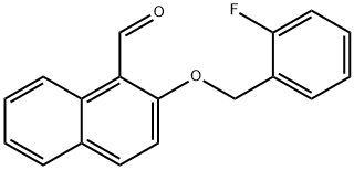 2-((2-氟苄基)氧基)-1-萘醛 结构式