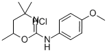 4H-1,3-Oxazin-2-amine, 5,6-dihydro-N-(4-methoxyphenyl)-4,4,6-trimethyl -, monohydrochloride 结构式