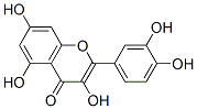 2-(3,4-dihydroxyphenyl)-3,5,7-trihydroxy-chromen-4-one 结构式