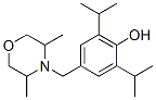 4-[(3,5-dimethylmorpholin-4-yl)methyl]-2,6-dipropan-2-yl-phenol 结构式