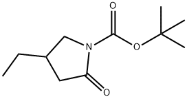 1-Pyrrolidinecarboxylicacid,4-ethyl-2-oxo-,1,1-dimethylethylester(9CI) 结构式