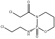 3-(2-氯乙酰基)-2-[(2-氯乙基)氨基]四氢-2H-1,3,2-磷-2-氧化物 结构式