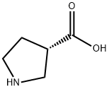 (S)-吡咯烷-3-甲酸 结构式