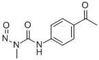 1-(p-Acetylphenyl)-3-methyl-3-nitrosourea 结构式