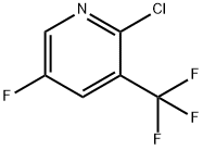 2-氯-5-氟-3-(三氟甲基)吡啶 结构式