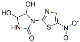 4,5-Dihydroxy-1-(5-nitro-2-thiazolyl)-2-imidazolidinone 结构式