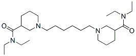 1,6-bis(3-(N,N-diethylcarbamoyl)piperidino)hexane 结构式