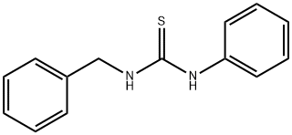 1-苯甲基-3-苯基-2-硫代脲 结构式