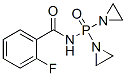 N-[Bis(1-aziridinyl)phosphinyl]-o-fluorobenzamide 结构式