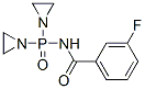 N-[Bis(1-aziridinyl)phosphinyl]-m-fluorobenzamide 结构式