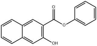 3-羟基-2-萘甲酸苯酯 结构式
