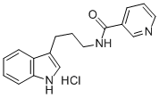 N-(3-(3-Indolyl)propyl)nicotinamide hydrochloride 结构式